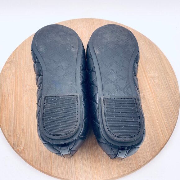 Vionic Desiree Shoes Womens 9.5 Black Leather Orthotic Quilted Ballet Flat Cap - Picture 10 of 10